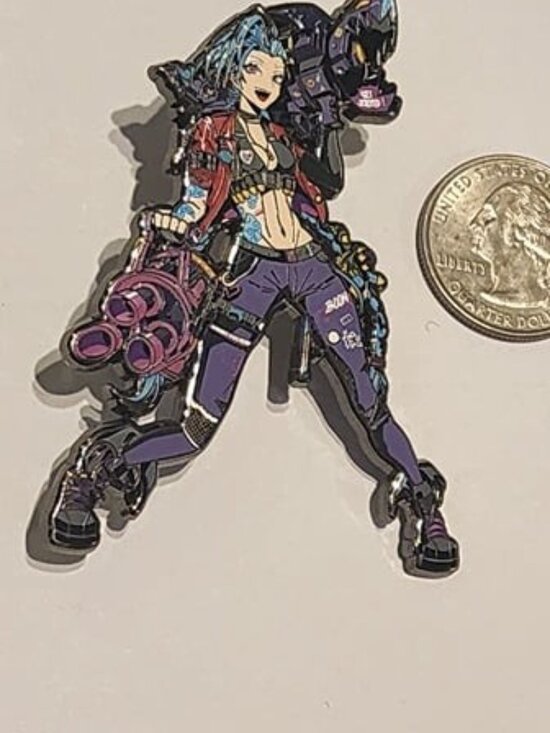Arcane Enamel Pins, League of Legends Enamel Pins - Etsy Arcane Jinx Enamel Pin – Vibrant Collectible Gift for League of Legends Fans!